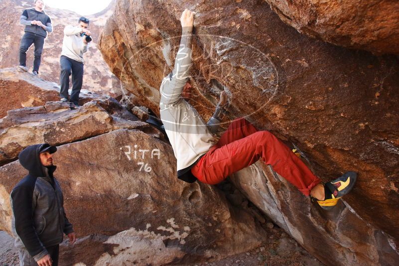 Bouldering in Hueco Tanks on 02/17/2019 with Blue Lizard Climbing and Yoga

Filename: SRM_20190217_1106540.jpg
Aperture: f/4.5
Shutter Speed: 1/320
Body: Canon EOS-1D Mark II
Lens: Canon EF 16-35mm f/2.8 L