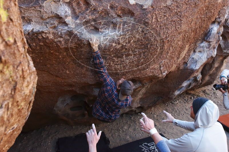 Bouldering in Hueco Tanks on 02/17/2019 with Blue Lizard Climbing and Yoga

Filename: SRM_20190217_1119240.jpg
Aperture: f/4.5
Shutter Speed: 1/500
Body: Canon EOS-1D Mark II
Lens: Canon EF 16-35mm f/2.8 L