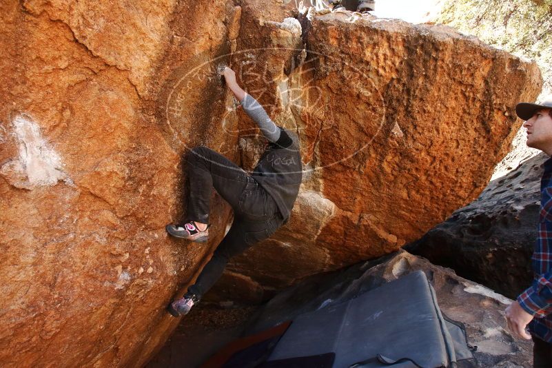 Bouldering in Hueco Tanks on 02/17/2019 with Blue Lizard Climbing and Yoga

Filename: SRM_20190217_1149430.jpg
Aperture: f/5.6
Shutter Speed: 1/250
Body: Canon EOS-1D Mark II
Lens: Canon EF 16-35mm f/2.8 L