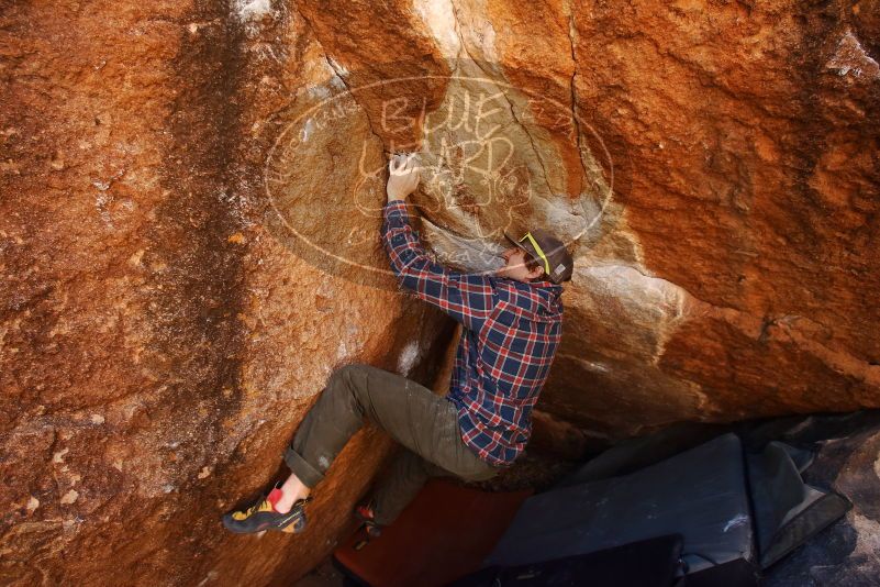 Bouldering in Hueco Tanks on 02/17/2019 with Blue Lizard Climbing and Yoga

Filename: SRM_20190217_1214570.jpg
Aperture: f/4.5
Shutter Speed: 1/400
Body: Canon EOS-1D Mark II
Lens: Canon EF 16-35mm f/2.8 L