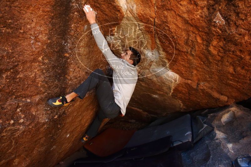 Bouldering in Hueco Tanks on 02/17/2019 with Blue Lizard Climbing and Yoga

Filename: SRM_20190217_1218200.jpg
Aperture: f/4.5
Shutter Speed: 1/640
Body: Canon EOS-1D Mark II
Lens: Canon EF 16-35mm f/2.8 L
