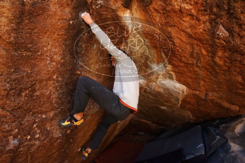 Bouldering in Hueco Tanks on 02/17/2019 with Blue Lizard Climbing and Yoga

Filename: SRM_20190217_1218230.jpg
Aperture: f/4.5
Shutter Speed: 1/640
Body: Canon EOS-1D Mark II
Lens: Canon EF 16-35mm f/2.8 L