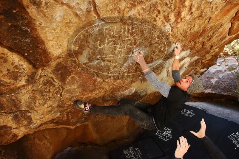 Bouldering in Hueco Tanks on 02/17/2019 with Blue Lizard Climbing and Yoga

Filename: SRM_20190217_1309330.jpg
Aperture: f/5.0
Shutter Speed: 1/200
Body: Canon EOS-1D Mark II
Lens: Canon EF 16-35mm f/2.8 L