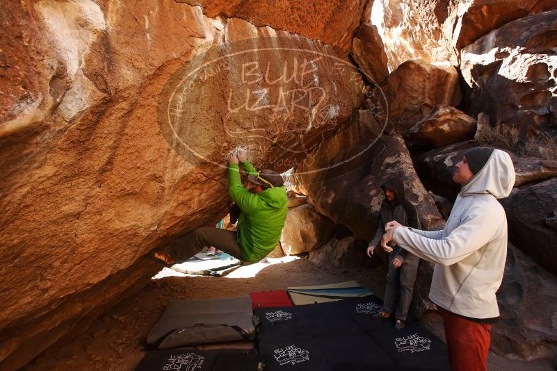 Bouldering in Hueco Tanks on 02/17/2019 with Blue Lizard Climbing and Yoga

Filename: SRM_20190217_1331240.jpg
Aperture: f/5.0
Shutter Speed: 1/400
Body: Canon EOS-1D Mark II
Lens: Canon EF 16-35mm f/2.8 L