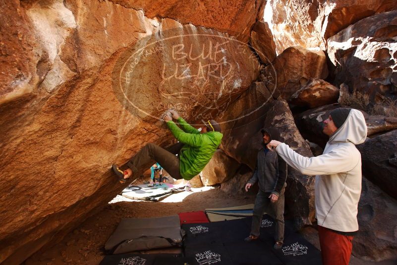 Bouldering in Hueco Tanks on 02/17/2019 with Blue Lizard Climbing and Yoga

Filename: SRM_20190217_1331260.jpg
Aperture: f/5.0
Shutter Speed: 1/400
Body: Canon EOS-1D Mark II
Lens: Canon EF 16-35mm f/2.8 L