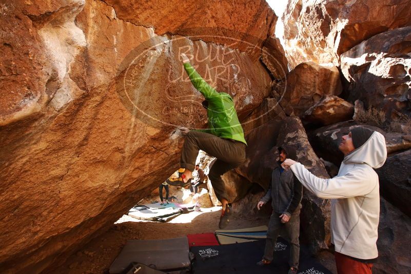 Bouldering in Hueco Tanks on 02/17/2019 with Blue Lizard Climbing and Yoga

Filename: SRM_20190217_1331271.jpg
Aperture: f/5.0
Shutter Speed: 1/400
Body: Canon EOS-1D Mark II
Lens: Canon EF 16-35mm f/2.8 L