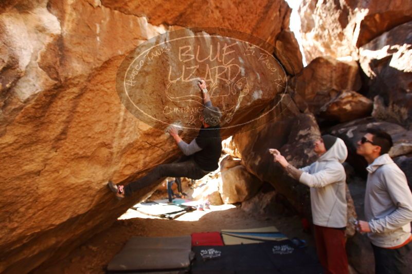 Bouldering in Hueco Tanks on 02/17/2019 with Blue Lizard Climbing and Yoga

Filename: SRM_20190217_1332420.jpg
Aperture: f/5.0
Shutter Speed: 1/400
Body: Canon EOS-1D Mark II
Lens: Canon EF 16-35mm f/2.8 L