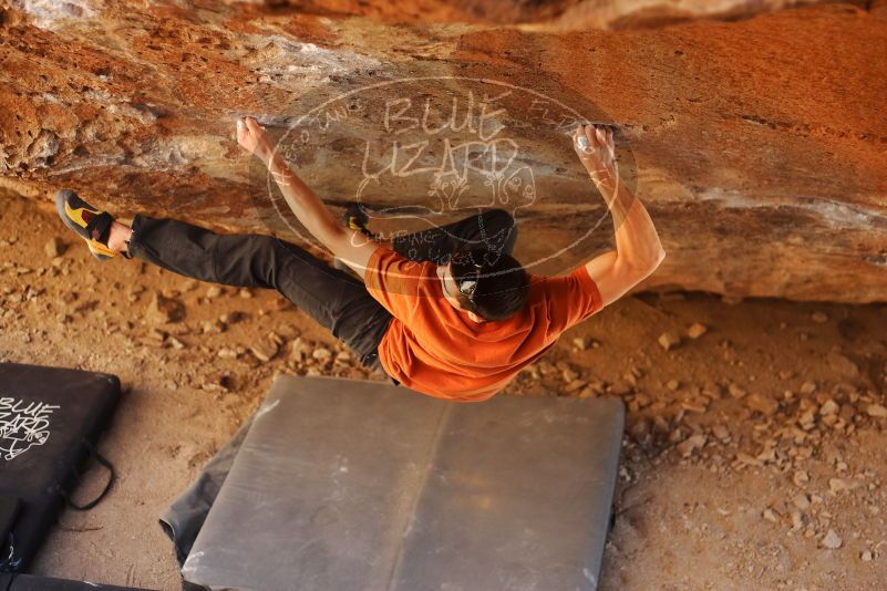 Bouldering in Hueco Tanks on 02/17/2019 with Blue Lizard Climbing and Yoga

Filename: SRM_20190217_1402570.jpg
Aperture: f/2.5
Shutter Speed: 1/250
Body: Canon EOS-1D Mark II
Lens: Canon EF 50mm f/1.8 II