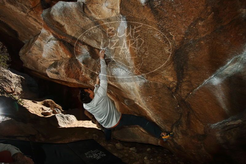 Bouldering in Hueco Tanks on 02/17/2019 with Blue Lizard Climbing and Yoga

Filename: SRM_20190217_1509240.jpg
Aperture: f/8.0
Shutter Speed: 1/250
Body: Canon EOS-1D Mark II
Lens: Canon EF 16-35mm f/2.8 L