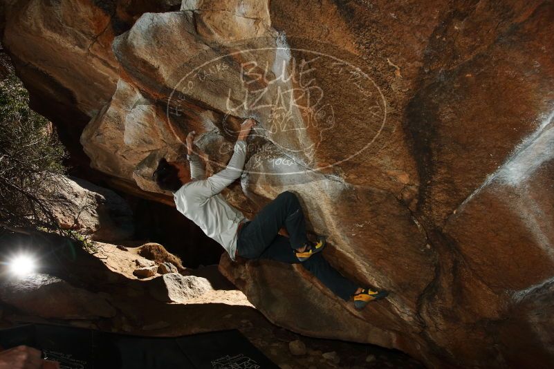 Bouldering in Hueco Tanks on 02/17/2019 with Blue Lizard Climbing and Yoga

Filename: SRM_20190217_1509290.jpg
Aperture: f/8.0
Shutter Speed: 1/250
Body: Canon EOS-1D Mark II
Lens: Canon EF 16-35mm f/2.8 L