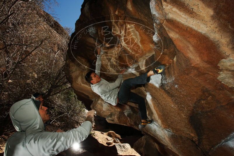 Bouldering in Hueco Tanks on 02/17/2019 with Blue Lizard Climbing and Yoga

Filename: SRM_20190217_1510040.jpg
Aperture: f/8.0
Shutter Speed: 1/250
Body: Canon EOS-1D Mark II
Lens: Canon EF 16-35mm f/2.8 L