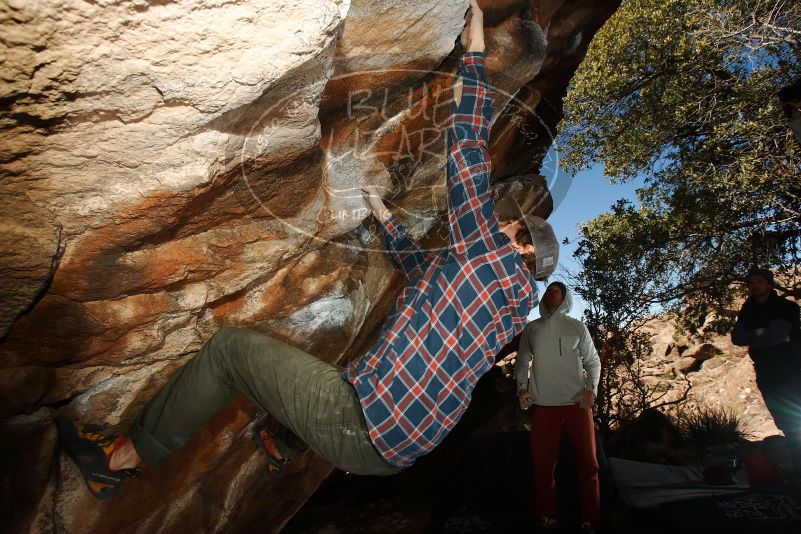 Bouldering in Hueco Tanks on 02/17/2019 with Blue Lizard Climbing and Yoga

Filename: SRM_20190217_1513480.jpg
Aperture: f/8.0
Shutter Speed: 1/250
Body: Canon EOS-1D Mark II
Lens: Canon EF 16-35mm f/2.8 L