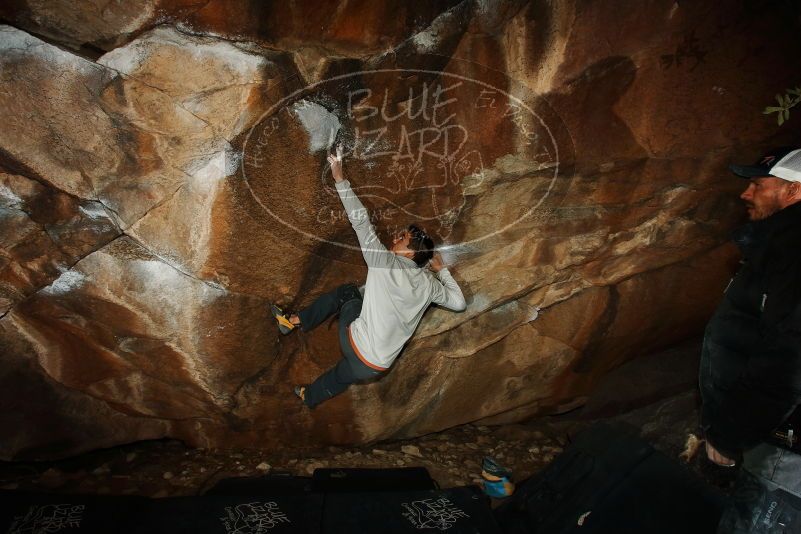 Bouldering in Hueco Tanks on 02/17/2019 with Blue Lizard Climbing and Yoga

Filename: SRM_20190217_1534390.jpg
Aperture: f/8.0
Shutter Speed: 1/250
Body: Canon EOS-1D Mark II
Lens: Canon EF 16-35mm f/2.8 L