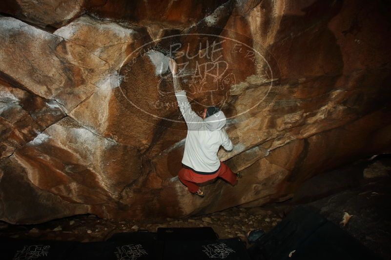 Bouldering in Hueco Tanks on 02/17/2019 with Blue Lizard Climbing and Yoga

Filename: SRM_20190217_1537210.jpg
Aperture: f/8.0
Shutter Speed: 1/250
Body: Canon EOS-1D Mark II
Lens: Canon EF 16-35mm f/2.8 L