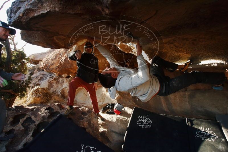 Bouldering in Hueco Tanks on 02/17/2019 with Blue Lizard Climbing and Yoga

Filename: SRM_20190217_1744530.jpg
Aperture: f/5.0
Shutter Speed: 1/250
Body: Canon EOS-1D Mark II
Lens: Canon EF 16-35mm f/2.8 L