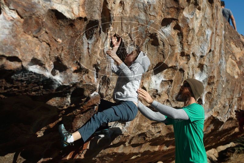 Bouldering in Hueco Tanks on 02/22/2019 with Blue Lizard Climbing and Yoga

Filename: SRM_20190222_1006350.jpg
Aperture: f/4.0
Shutter Speed: 1/1250
Body: Canon EOS-1D Mark II
Lens: Canon EF 50mm f/1.8 II
