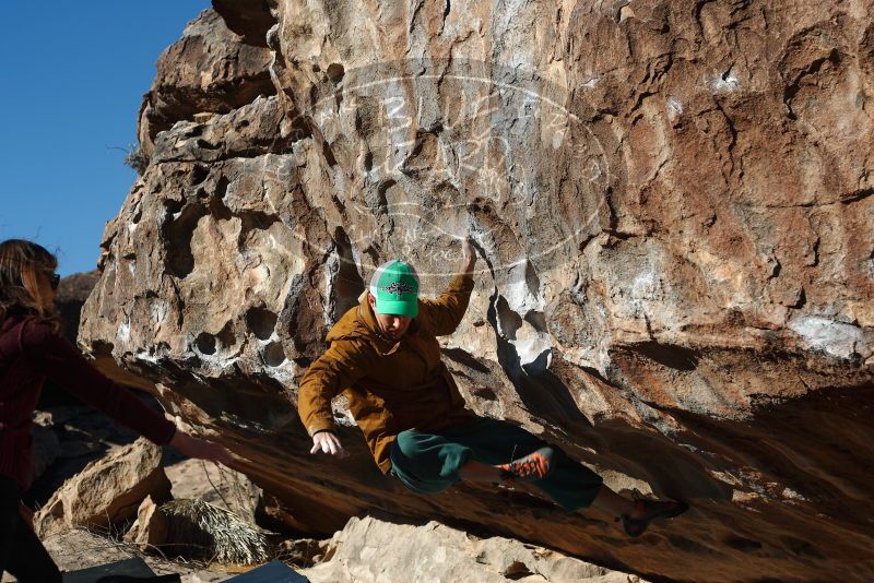 Bouldering in Hueco Tanks on 02/22/2019 with Blue Lizard Climbing and Yoga

Filename: SRM_20190222_1022470.jpg
Aperture: f/4.0
Shutter Speed: 1/800
Body: Canon EOS-1D Mark II
Lens: Canon EF 50mm f/1.8 II