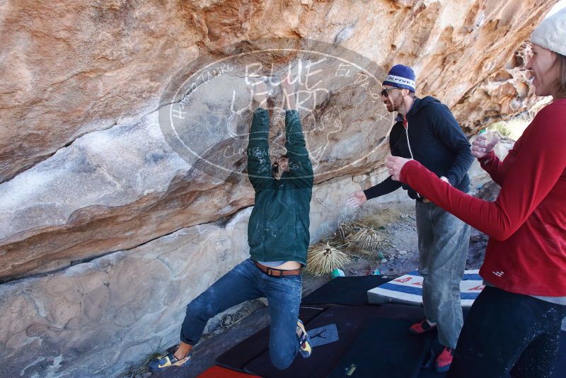 Bouldering in Hueco Tanks on 02/22/2019 with Blue Lizard Climbing and Yoga

Filename: SRM_20190222_1119360.jpg
Aperture: f/5.6
Shutter Speed: 1/250
Body: Canon EOS-1D Mark II
Lens: Canon EF 16-35mm f/2.8 L