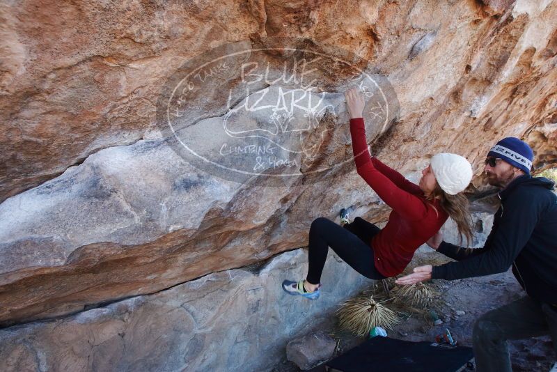 Bouldering in Hueco Tanks on 02/22/2019 with Blue Lizard Climbing and Yoga

Filename: SRM_20190222_1142450.jpg
Aperture: f/6.3
Shutter Speed: 1/250
Body: Canon EOS-1D Mark II
Lens: Canon EF 16-35mm f/2.8 L