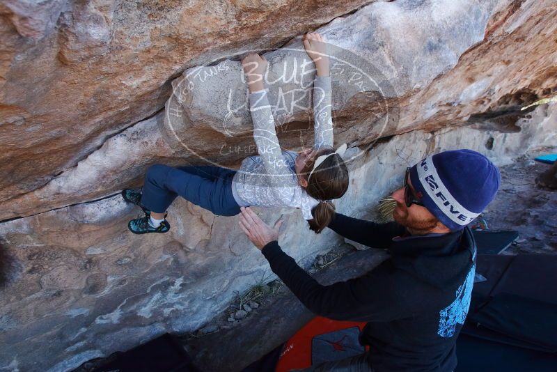 Bouldering in Hueco Tanks on 02/22/2019 with Blue Lizard Climbing and Yoga

Filename: SRM_20190222_1143510.jpg
Aperture: f/6.3
Shutter Speed: 1/250
Body: Canon EOS-1D Mark II
Lens: Canon EF 16-35mm f/2.8 L