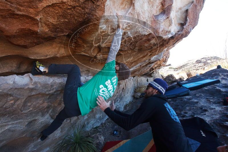 Bouldering in Hueco Tanks on 02/22/2019 with Blue Lizard Climbing and Yoga

Filename: SRM_20190222_1154010.jpg
Aperture: f/8.0
Shutter Speed: 1/250
Body: Canon EOS-1D Mark II
Lens: Canon EF 16-35mm f/2.8 L