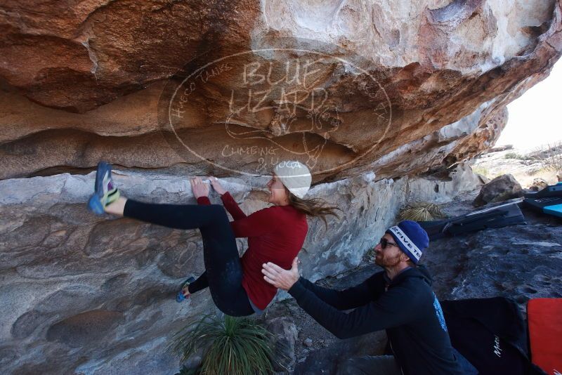 Bouldering in Hueco Tanks on 02/22/2019 with Blue Lizard Climbing and Yoga

Filename: SRM_20190222_1217380.jpg
Aperture: f/6.3
Shutter Speed: 1/250
Body: Canon EOS-1D Mark II
Lens: Canon EF 16-35mm f/2.8 L
