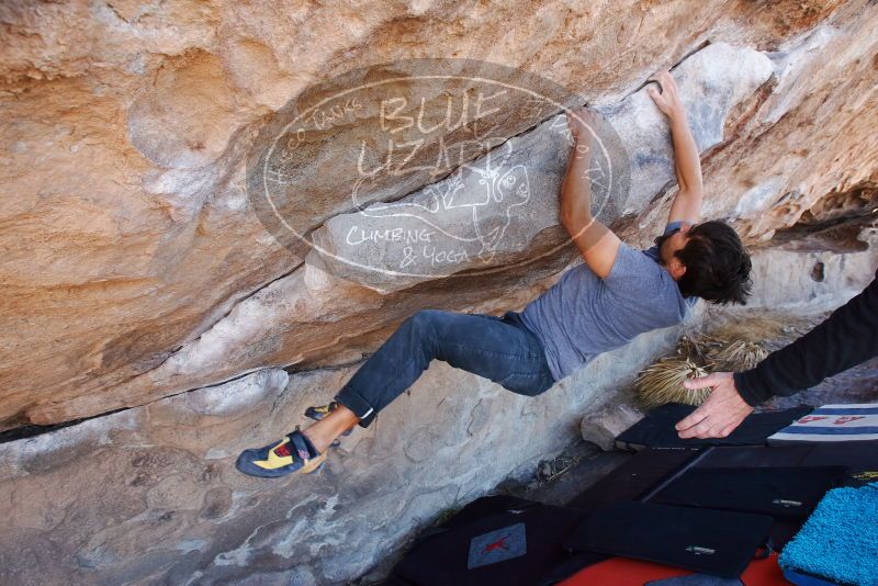 Bouldering in Hueco Tanks on 02/22/2019 with Blue Lizard Climbing and Yoga

Filename: SRM_20190222_1228510.jpg
Aperture: f/6.3
Shutter Speed: 1/250
Body: Canon EOS-1D Mark II
Lens: Canon EF 16-35mm f/2.8 L