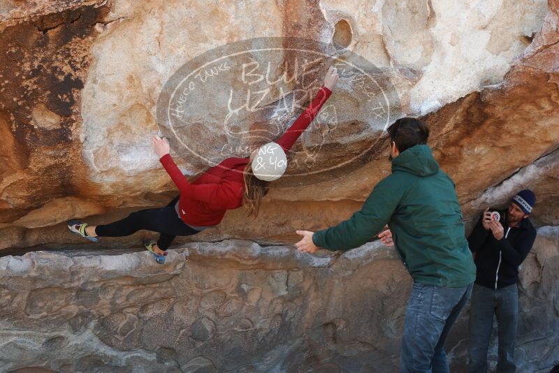 Bouldering in Hueco Tanks on 02/22/2019 with Blue Lizard Climbing and Yoga

Filename: SRM_20190222_1249070.jpg
Aperture: f/5.6
Shutter Speed: 1/250
Body: Canon EOS-1D Mark II
Lens: Canon EF 50mm f/1.8 II