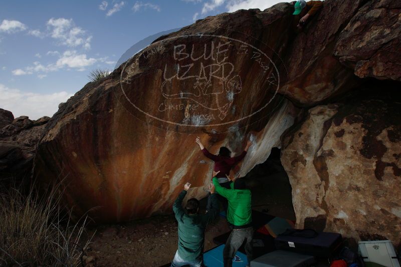Bouldering in Hueco Tanks on 02/22/2019 with Blue Lizard Climbing and Yoga

Filename: SRM_20190222_1421500.jpg
Aperture: f/7.1
Shutter Speed: 1/320
Body: Canon EOS-1D Mark II
Lens: Canon EF 16-35mm f/2.8 L