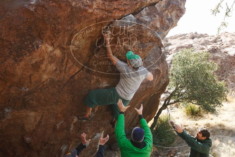 Bouldering in Hueco Tanks on 02/22/2019 with Blue Lizard Climbing and Yoga

Filename: SRM_20190222_1509010.jpg
Aperture: f/7.1
Shutter Speed: 1/250
Body: Canon EOS-1D Mark II
Lens: Canon EF 16-35mm f/2.8 L