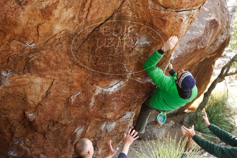 Bouldering in Hueco Tanks on 02/22/2019 with Blue Lizard Climbing and Yoga

Filename: SRM_20190222_1532010.jpg
Aperture: f/4.0
Shutter Speed: 1/320
Body: Canon EOS-1D Mark II
Lens: Canon EF 50mm f/1.8 II