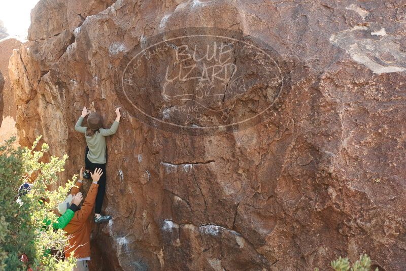 Bouldering in Hueco Tanks on 02/24/2019 with Blue Lizard Climbing and Yoga

Filename: SRM_20190224_1040260.jpg
Aperture: f/4.0
Shutter Speed: 1/320
Body: Canon EOS-1D Mark II
Lens: Canon EF 50mm f/1.8 II