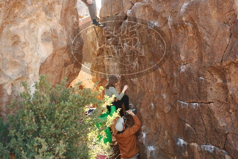 Bouldering in Hueco Tanks on 02/24/2019 with Blue Lizard Climbing and Yoga

Filename: SRM_20190224_1042500.jpg
Aperture: f/4.0
Shutter Speed: 1/320
Body: Canon EOS-1D Mark II
Lens: Canon EF 50mm f/1.8 II