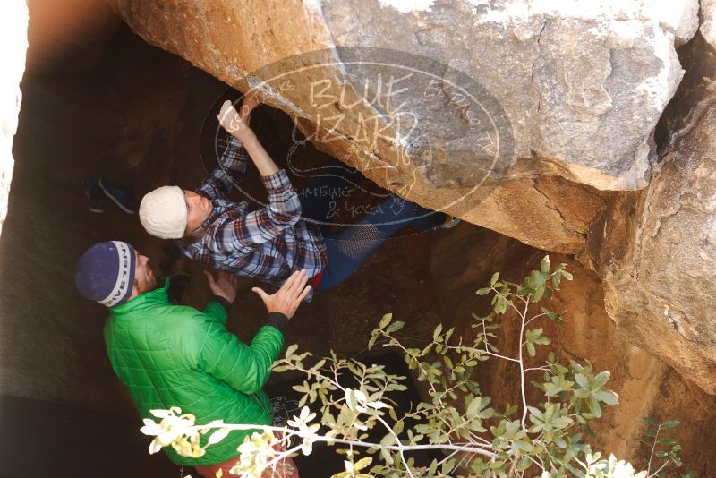 Bouldering in Hueco Tanks on 02/24/2019 with Blue Lizard Climbing and Yoga

Filename: SRM_20190224_1117100.jpg
Aperture: f/4.0
Shutter Speed: 1/250
Body: Canon EOS-1D Mark II
Lens: Canon EF 50mm f/1.8 II