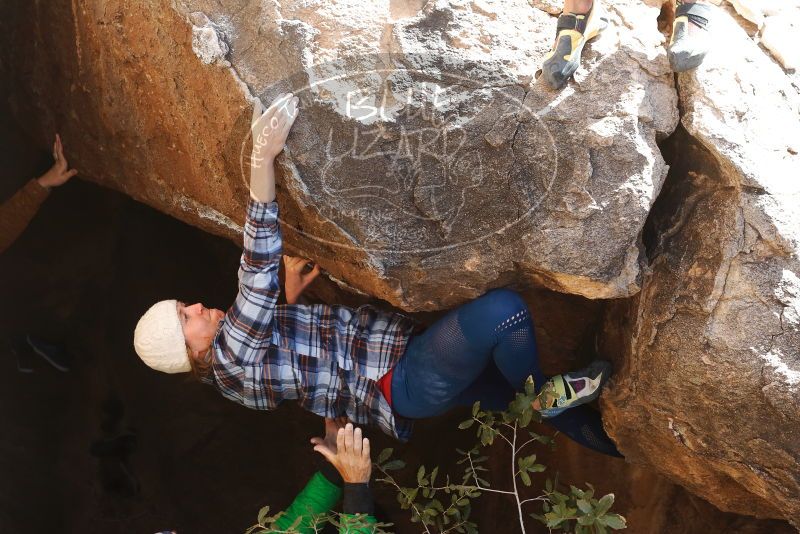 Bouldering in Hueco Tanks on 02/24/2019 with Blue Lizard Climbing and Yoga

Filename: SRM_20190224_1121260.jpg
Aperture: f/4.0
Shutter Speed: 1/500
Body: Canon EOS-1D Mark II
Lens: Canon EF 50mm f/1.8 II