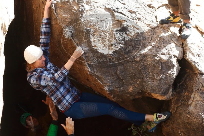 Bouldering in Hueco Tanks on 02/24/2019 with Blue Lizard Climbing and Yoga

Filename: SRM_20190224_1121360.jpg
Aperture: f/4.0
Shutter Speed: 1/800
Body: Canon EOS-1D Mark II
Lens: Canon EF 50mm f/1.8 II