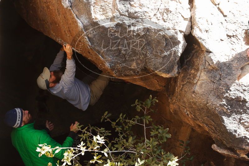 Bouldering in Hueco Tanks on 02/24/2019 with Blue Lizard Climbing and Yoga

Filename: SRM_20190224_1127140.jpg
Aperture: f/5.6
Shutter Speed: 1/250
Body: Canon EOS-1D Mark II
Lens: Canon EF 50mm f/1.8 II
