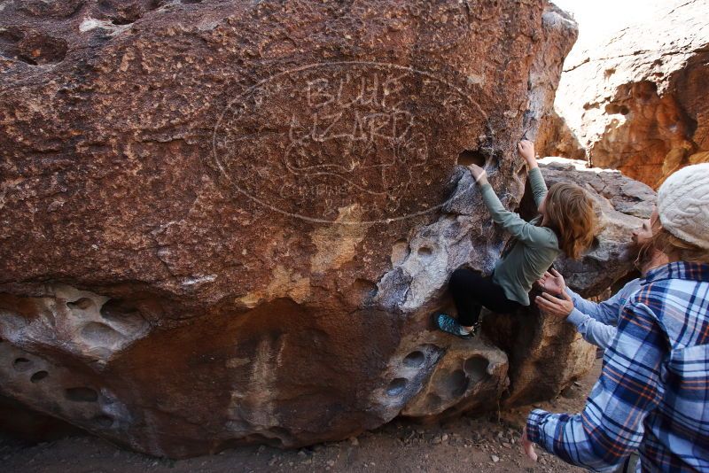 Bouldering in Hueco Tanks on 02/24/2019 with Blue Lizard Climbing and Yoga

Filename: SRM_20190224_1224320.jpg
Aperture: f/5.6
Shutter Speed: 1/400
Body: Canon EOS-1D Mark II
Lens: Canon EF 16-35mm f/2.8 L