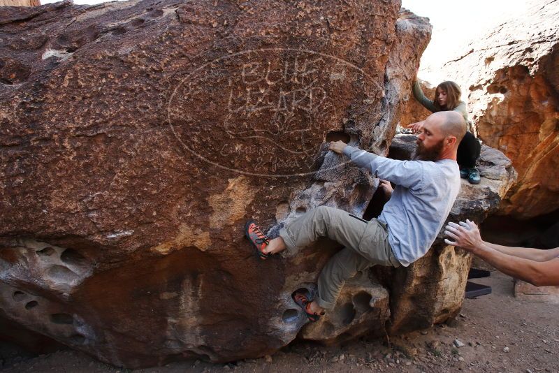 Bouldering in Hueco Tanks on 02/24/2019 with Blue Lizard Climbing and Yoga

Filename: SRM_20190224_1228410.jpg
Aperture: f/5.6
Shutter Speed: 1/400
Body: Canon EOS-1D Mark II
Lens: Canon EF 16-35mm f/2.8 L