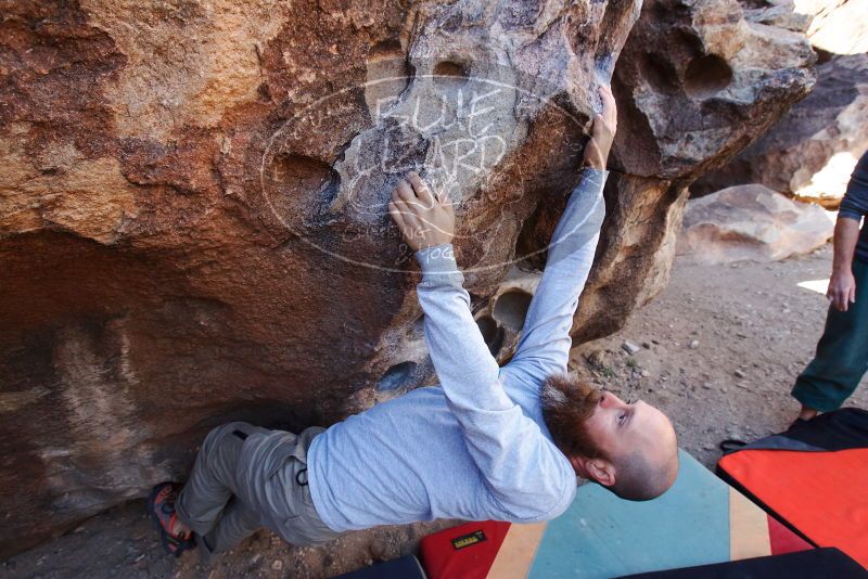 Bouldering in Hueco Tanks on 02/24/2019 with Blue Lizard Climbing and Yoga

Filename: SRM_20190224_1253170.jpg
Aperture: f/5.6
Shutter Speed: 1/250
Body: Canon EOS-1D Mark II
Lens: Canon EF 16-35mm f/2.8 L