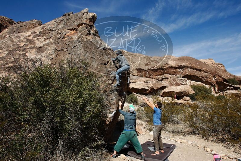 Bouldering in Hueco Tanks on 02/24/2019 with Blue Lizard Climbing and Yoga

Filename: SRM_20190224_1301130.jpg
Aperture: f/8.0
Shutter Speed: 1/640
Body: Canon EOS-1D Mark II
Lens: Canon EF 16-35mm f/2.8 L