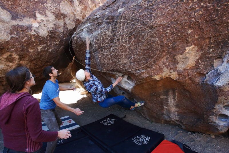 Bouldering in Hueco Tanks on 02/24/2019 with Blue Lizard Climbing and Yoga

Filename: SRM_20190224_1314050.jpg
Aperture: f/5.0
Shutter Speed: 1/400
Body: Canon EOS-1D Mark II
Lens: Canon EF 16-35mm f/2.8 L