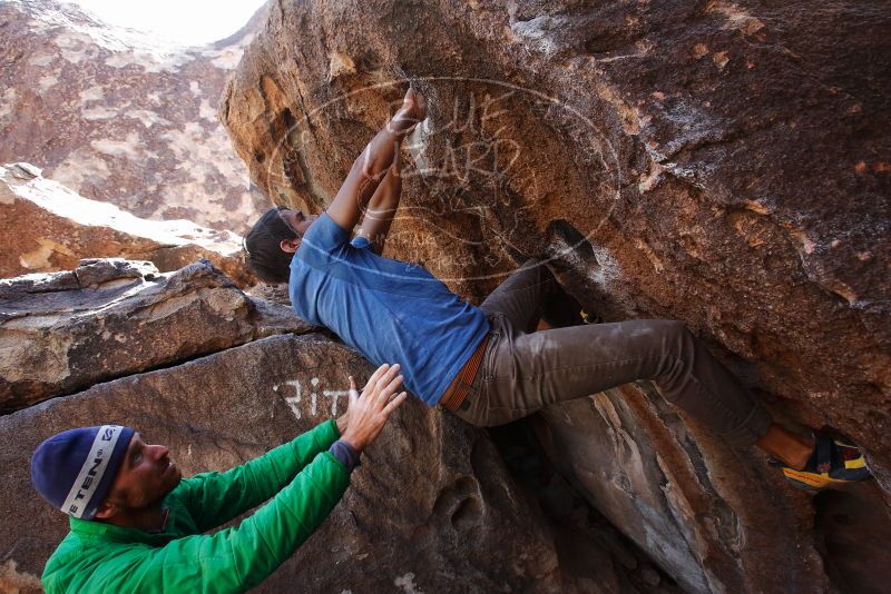 Bouldering in Hueco Tanks on 02/24/2019 with Blue Lizard Climbing and Yoga

Filename: SRM_20190224_1323080.jpg
Aperture: f/5.6
Shutter Speed: 1/320
Body: Canon EOS-1D Mark II
Lens: Canon EF 16-35mm f/2.8 L
