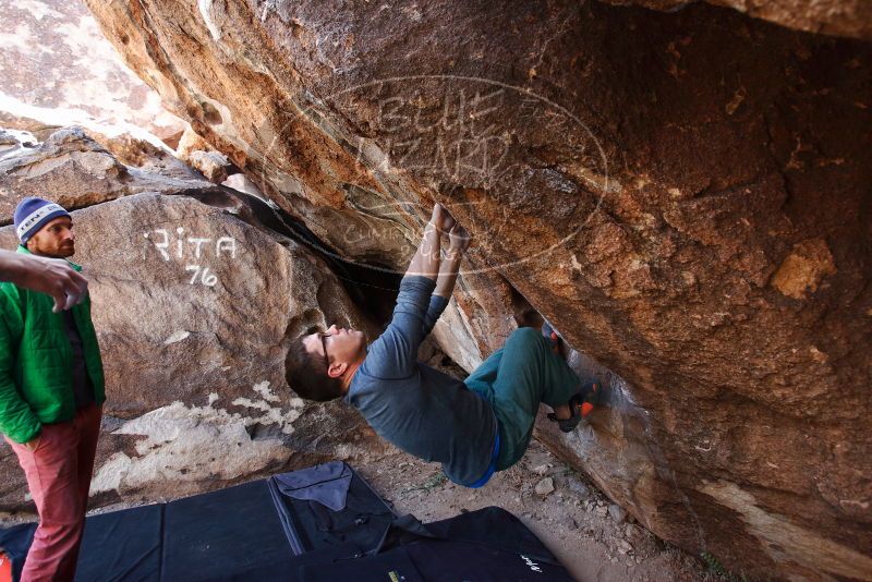 Bouldering in Hueco Tanks on 02/24/2019 with Blue Lizard Climbing and Yoga

Filename: SRM_20190224_1327100.jpg
Aperture: f/4.0
Shutter Speed: 1/320
Body: Canon EOS-1D Mark II
Lens: Canon EF 16-35mm f/2.8 L