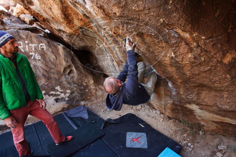 Bouldering in Hueco Tanks on 02/24/2019 with Blue Lizard Climbing and Yoga

Filename: SRM_20190224_1340290.jpg
Aperture: f/5.0
Shutter Speed: 1/160
Body: Canon EOS-1D Mark II
Lens: Canon EF 16-35mm f/2.8 L