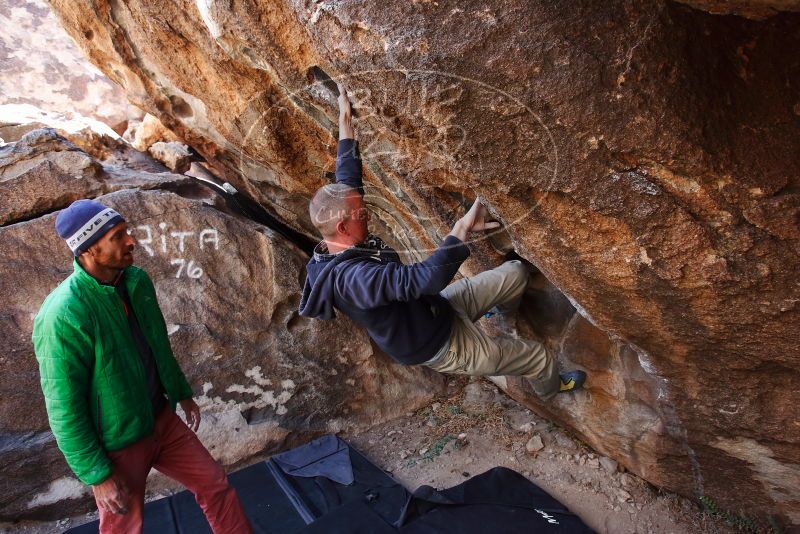 Bouldering in Hueco Tanks on 02/24/2019 with Blue Lizard Climbing and Yoga

Filename: SRM_20190224_1340320.jpg
Aperture: f/5.0
Shutter Speed: 1/200
Body: Canon EOS-1D Mark II
Lens: Canon EF 16-35mm f/2.8 L