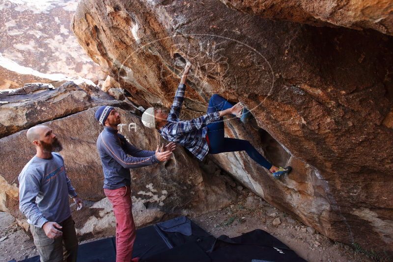 Bouldering in Hueco Tanks on 02/24/2019 with Blue Lizard Climbing and Yoga

Filename: SRM_20190224_1344090.jpg
Aperture: f/5.0
Shutter Speed: 1/250
Body: Canon EOS-1D Mark II
Lens: Canon EF 16-35mm f/2.8 L