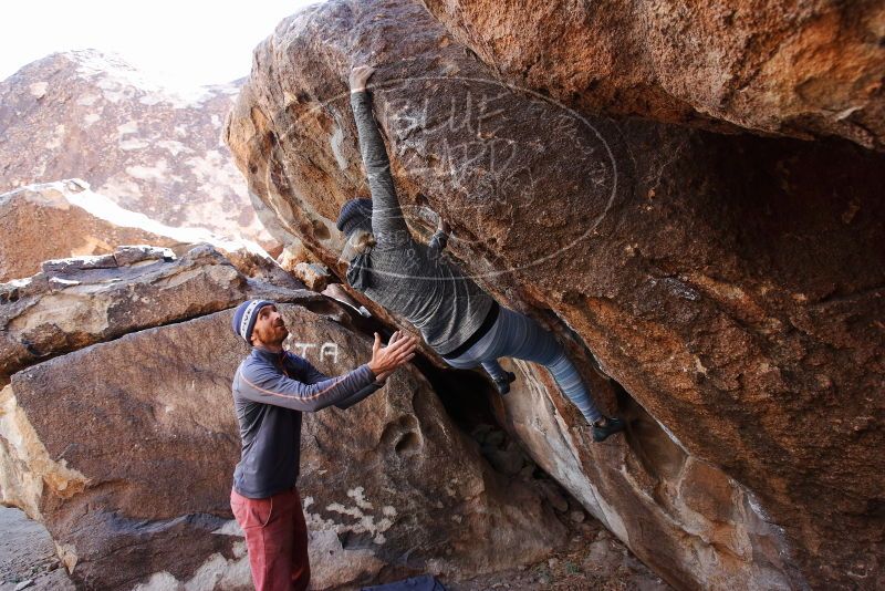 Bouldering in Hueco Tanks on 02/24/2019 with Blue Lizard Climbing and Yoga

Filename: SRM_20190224_1346540.jpg
Aperture: f/5.0
Shutter Speed: 1/250
Body: Canon EOS-1D Mark II
Lens: Canon EF 16-35mm f/2.8 L