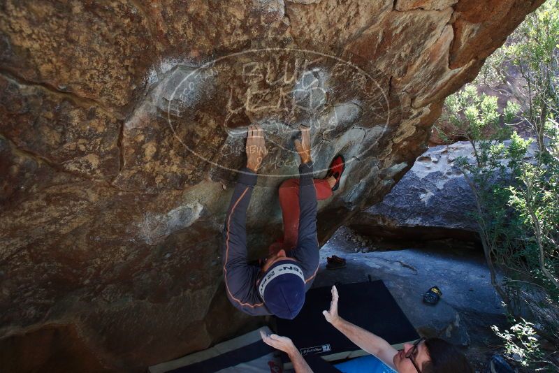 Bouldering in Hueco Tanks on 02/24/2019 with Blue Lizard Climbing and Yoga

Filename: SRM_20190224_1405330.jpg
Aperture: f/5.6
Shutter Speed: 1/250
Body: Canon EOS-1D Mark II
Lens: Canon EF 16-35mm f/2.8 L