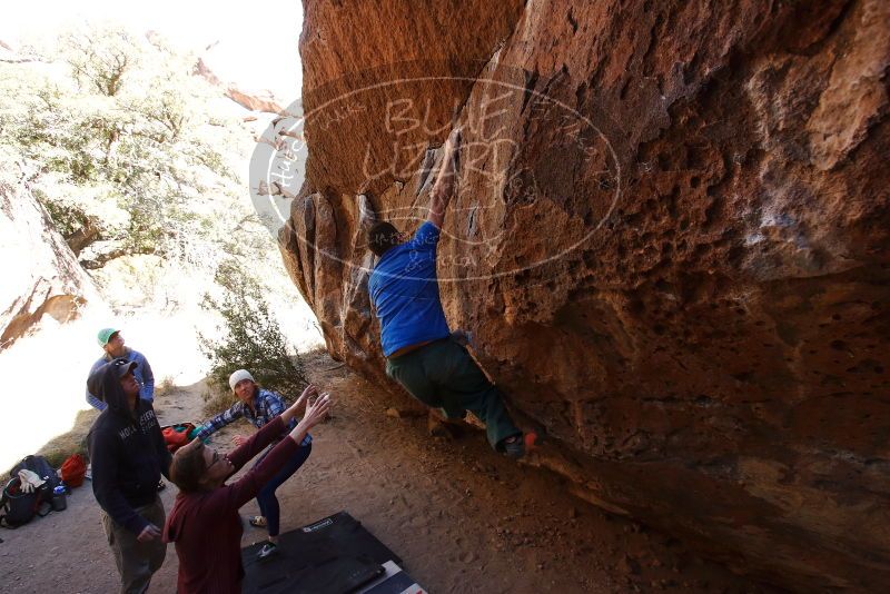 Bouldering in Hueco Tanks on 02/24/2019 with Blue Lizard Climbing and Yoga

Filename: SRM_20190224_1512110.jpg
Aperture: f/5.6
Shutter Speed: 1/400
Body: Canon EOS-1D Mark II
Lens: Canon EF 16-35mm f/2.8 L
